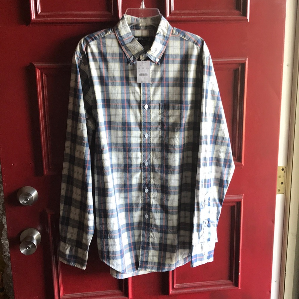 J Crew Mercantile plaid shirt